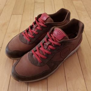 ECCO Women's Brown Leather Sneakers